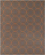 Oostwold Modern Dark Brown Area Rug
