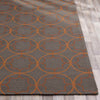 Oostwold Modern Dark Brown Area Rug