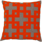 Charleroi Bright Orange Pillow Cover