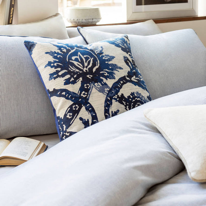 Duur Bright Blue Pillow Cover
