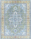 Ballum Traditional Sky Blue Area Rug