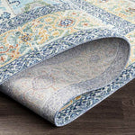 Ballum Traditional Sky Blue Area Rug