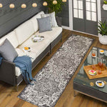 Appelscha Traditional Black Area Rug