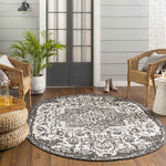 Appelscha Traditional Black Area Rug