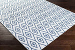 Varssel Traditional Denim Area Rug