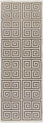 Toldijk Modern Dark brown/Cream Area Rug