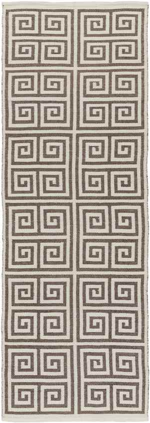 Toldijk Modern Dark brown/Cream Area Rug