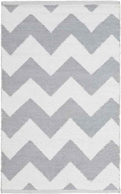 Tolkamer Modern Gray/White Area Rug
