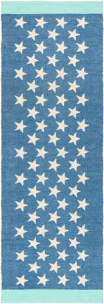 Tonden Modern Bright Blue Area Rug