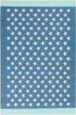 Tonden Modern Bright Blue Area Rug