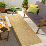 Broekhorn Traditional Bright Yellow Area Rug