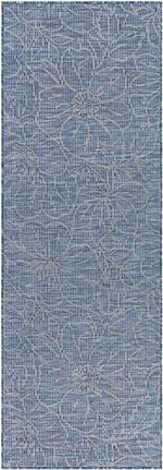 Broekoord Traditional Navy Area Rug
