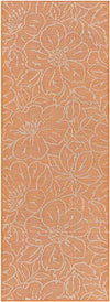 Broekoord Traditional Bright Orange Area Rug