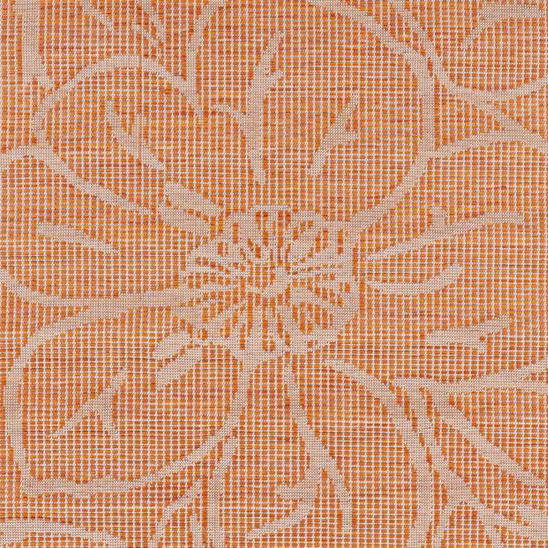 Broekoord Traditional Bright Orange Area Rug