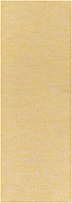 Broekoord Traditional Bright Yellow Area Rug