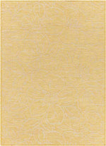 Broekoord Traditional Bright Yellow Area Rug
