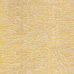 Broekoord Traditional Bright Yellow Area Rug