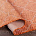 Bussum Traditional Bright Orange Area Rug