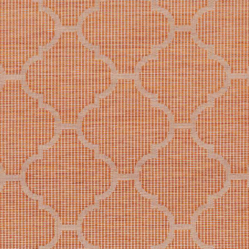 Bussum Traditional Bright Orange Area Rug