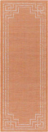 Calslagen Traditional Bright Orange Area Rug