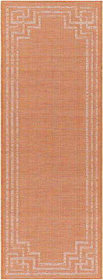 Calslagen Traditional Bright Orange Area Rug