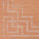 Calslagen Traditional Bright Orange Area Rug