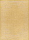 Calslagen Traditional Yellow Area Rug