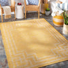 Calslagen Traditional Yellow Area Rug