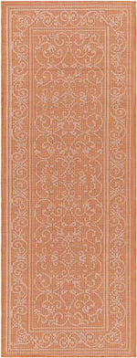 Castricum Traditional Orange Area Rug