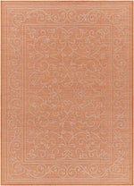 Castricum Traditional Orange Area Rug