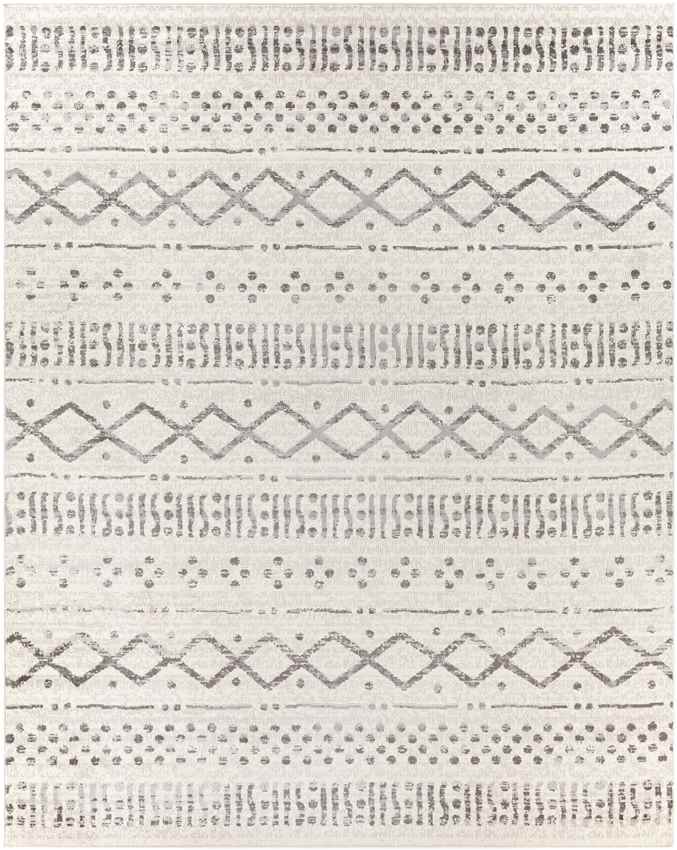 Mullegen Global Light Gray Area Rug