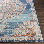 Kreel Traditional Navy Area Rug