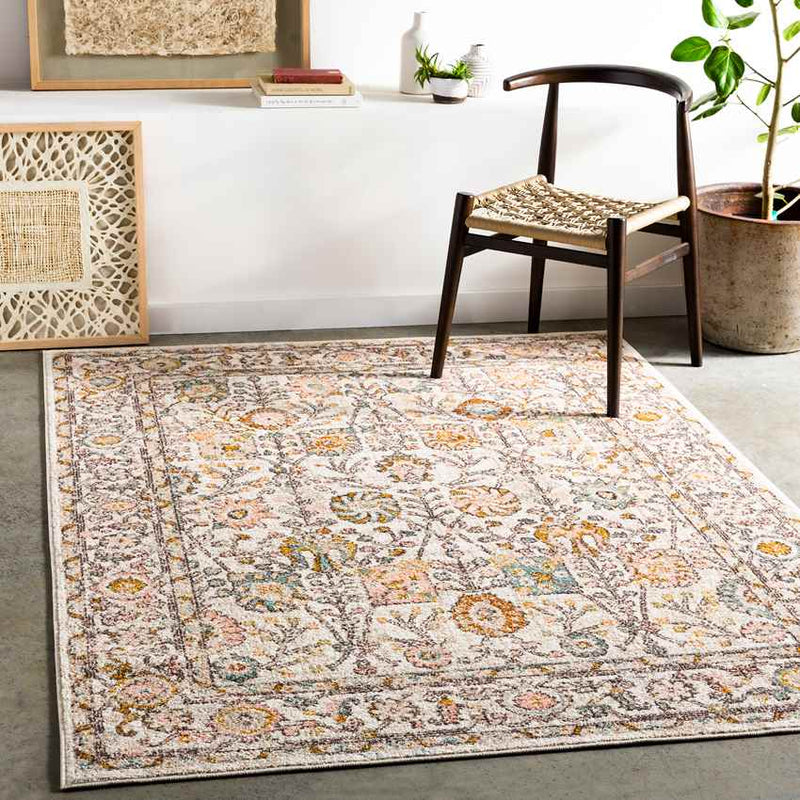 Hilversum Traditional Burnt Orange Area Rug