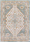 Holysloot Traditional Aqua Area Rug