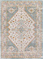 Holysloot Traditional Aqua Area Rug