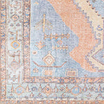 Middelie Traditional Medium Gray Washable Area Rug