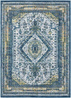 Obdam Traditional Sky Blue Area Rug