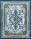 Obdam Traditional Sky Blue Area Rug