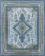Obdam Traditional Sky Blue Area Rug