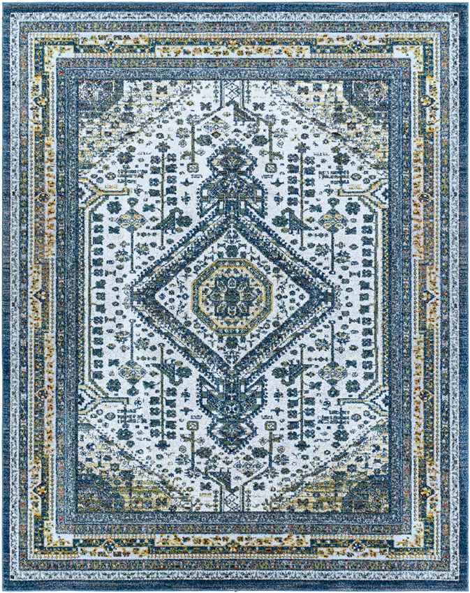 Obdam Traditional Sky Blue Area Rug