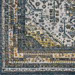 Obdam Traditional Sky Blue Area Rug