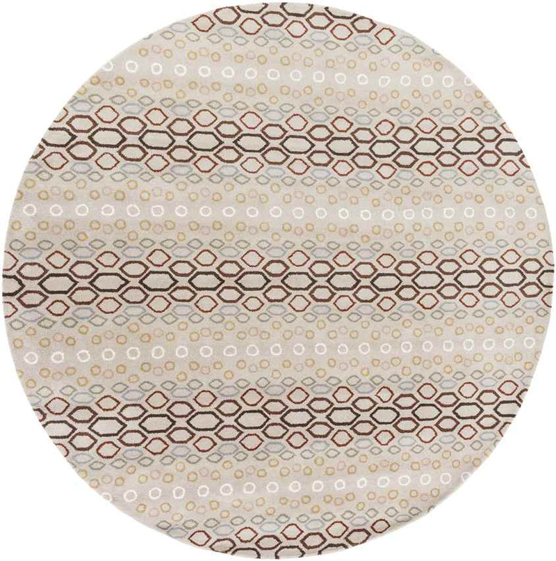 Purmerend Traditional Beige Area Rug