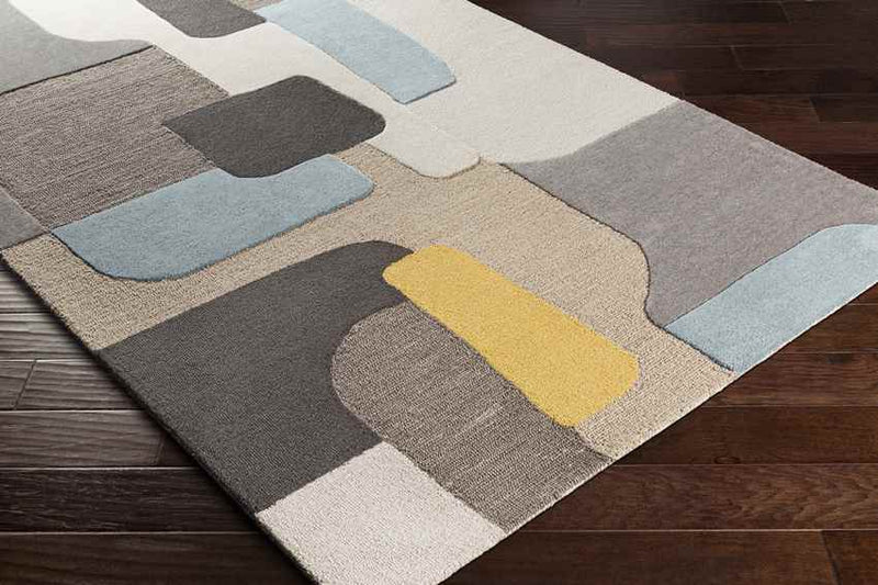 Vatrop Modern Khaki Area Rug