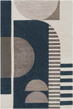 Vinkebrug Modern Teal Area Rug