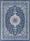 Belvert Traditional Navy Area Rug