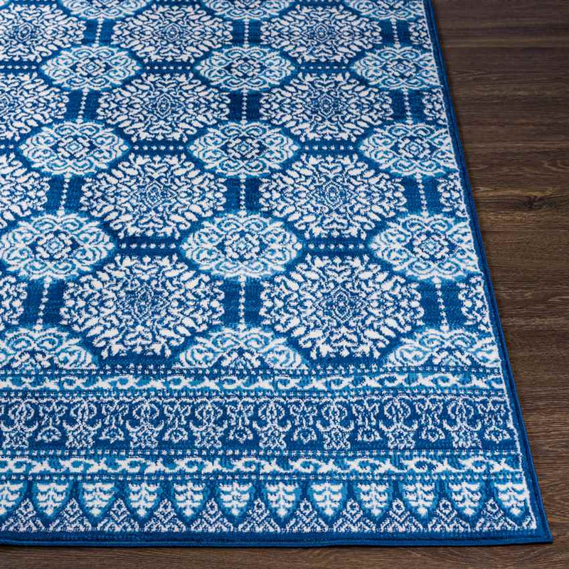 Beugen Traditional Blue Area Rug