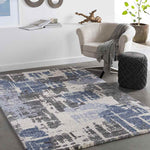 Bolberg Modern Navy Area Rug