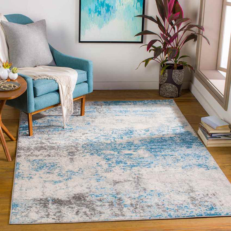 Boveneind Modern Teal Area Rug