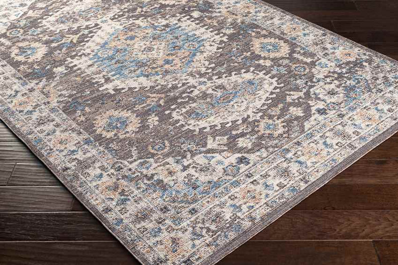 Graspeel Traditional Dark Brown Area Rug
