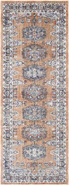 Grave Traditional Rust Area Rug